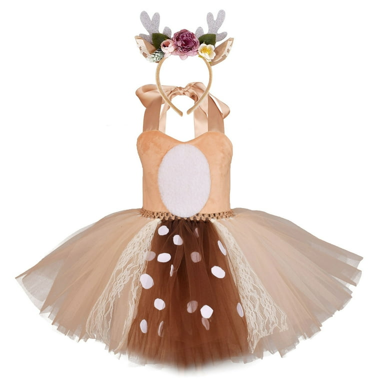 Deer Girls BallerinaTutu Set and Headband Deer Girls BallerinaTutu Set and Headband