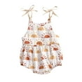 thumbnail image 1 of Newborn Baby Girls Fashion Sun/Sunflower Print Romper Stylish Sleeveless Romper for Kids Girls, 0-24M, 1 of 6