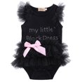 thumbnail image 1 of Newborn Baby Girls Romper Lace Black Dress Jumpsuit Outfits Summer Clothes, 1 of 4