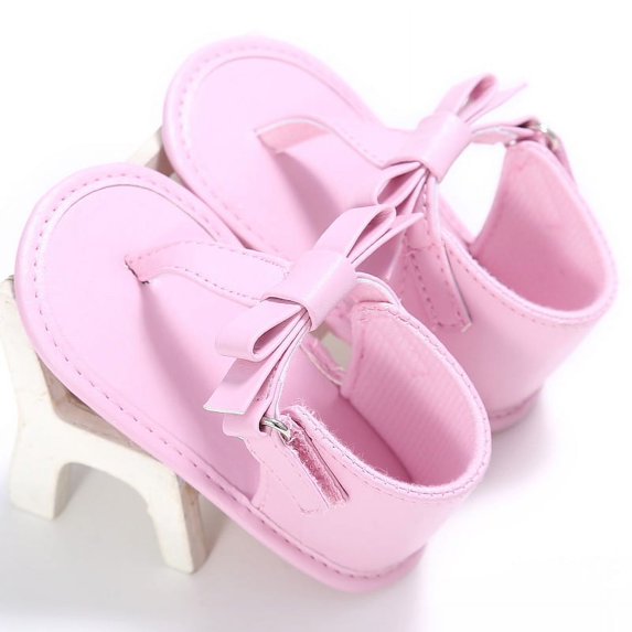 Newborn Baby Girls Soft PU Leather Sandals Prewalkers Toddler Casual Prewalker Walking Shoes 0-18M
