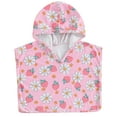 thumbnail image 1 of Newborn Baby Girls Swimsuit Cover up Summer Floral Print Hoodie Beach Cover up Rash Guards for Toddler Bathing Suit 6-12 Months, 1 of 8