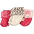 thumbnail image 1 of Newborn Baby Girls Terry Socks 3 Pack, 1 of 1