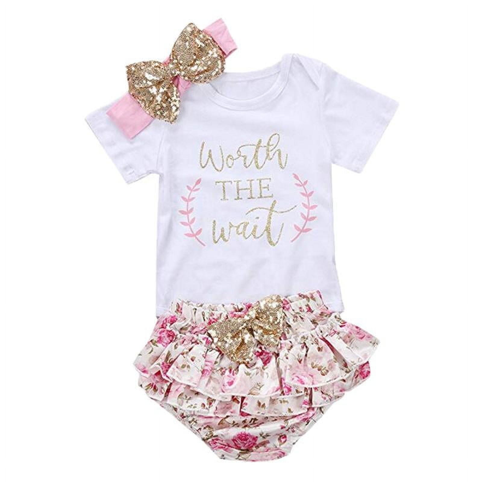 Worth the wait baby girl outfit 2025