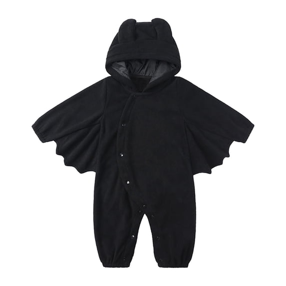 Juebong Newborn Baby Halloween Costumes, CUTE Bat Long Sleeve Hoodie Romper for Infant Boys Girls Thin Fleece Hooded Jumpsuit Overall Baby boy Halloween Outfits
