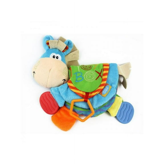 Newborn Baby Happy Study Donkey Toys Washable Intelligence Early Education Toy