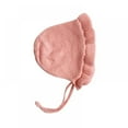 thumbnail image 1 of Newborn Baby Hat Handmade Knitting Christening Bonnet Hats Fashion Monolayer Ruffle Warmer Caps Kids Hats, 1 of 5