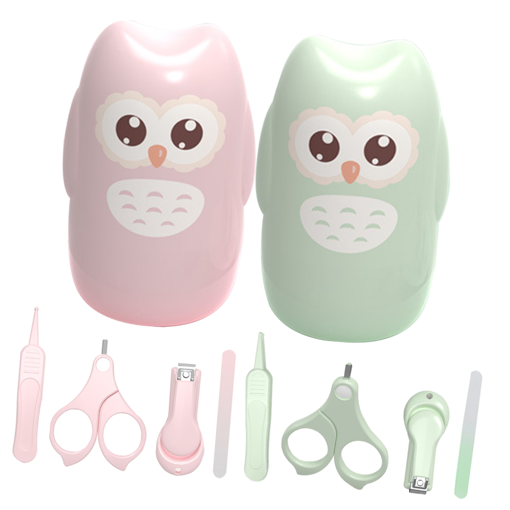 Newborn Baby Nail Clipper Set Owl Children's Safety Scissors AntiPinch