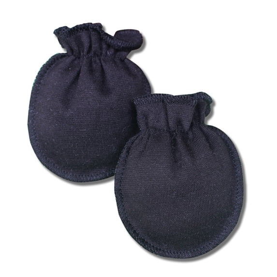 Newborn Baby No-Scratch Mittens, Soft Cotton Infant Anti-Scratch Gloves with Elastic Wrist, Skin-Friendly Mitten for Newborn Boys Girls Daily Care
