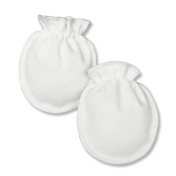 Newborn Baby No-Scratch Mittens, Soft Cotton Infant Anti-Scratch Gloves with Elastic Wrist, Skin-Friendly Mitten for Newborn Boys Girls Daily Care
