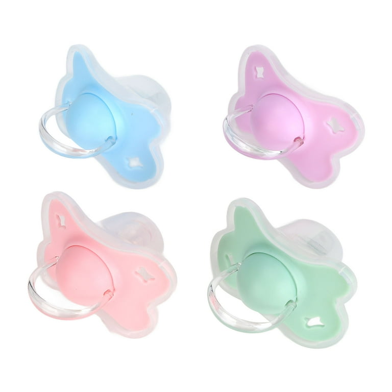 Newborn Baby Pacifiers Baby Pacifiers 0 6 Months Baby Products 4Pcs Binkies Light Slim Lovely Shape Comfortable Safe Reliable Premium Material Newborn