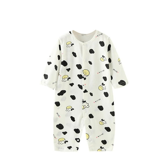 XUNKUSGA Newborn Baby Romper - Unisex Cotton Bodysuit for Infant Baby Boys Girls Long Sleeve Button Solid Jumpsuits Baby Pajamas Outfits Clothes,0-24Months