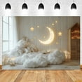 thumbnail image 1 of Newborn Baby Shower Backdrop r Moon Star Clouds Baby 1st Birthday Party Photography Background Photo Studio Photobooth Props, 1 of 5