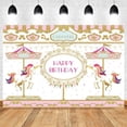 thumbnail image 1 of Newborn Baby Shower Carousel Horse Backdrop Princess Birthday Party Photography Background Photoph Photocall Kid Photo Studio, 1 of 5