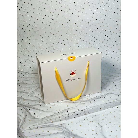 Newborn Baby Shower Gift Box Collapsible Boxes with Magnetic Closure Lid 2-Pack Small