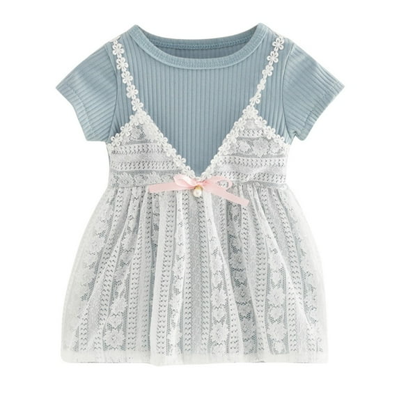 Newborn Baby Summer Sweet Cute Baby Girl Clothes Fashion Girl Dress