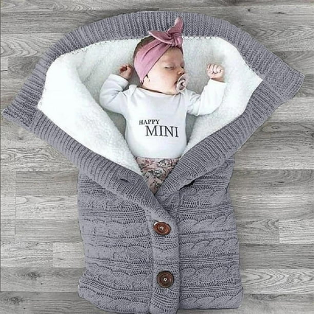 Newborn Baby Swaddle Blanket Fleece Stroller Wrap Nap Blanket Plus Velvet Baby Kids Toddler Thick Knit Soft Warm Blanket Swaddle Sleeping Bag Sleep Sack Stroller Walmart Business Supplies
