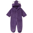 thumbnail image 1 of Newborn Baby Warm Fleece Hooded Romper Jumpsuit 0-12 Months, 1 of 7