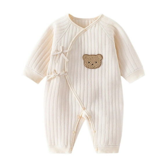 Baby Warm Romper Bodysuit Toddler Homewear Thickened Spring And Autumn Clothing Comfort Dailywear 66