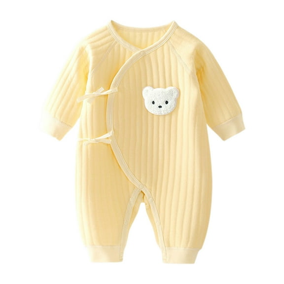Baby Warm Romper Bodysuit Toddler Homewear Thickened Spring And Autumn Clothing Cozy Dailywear 52