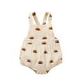 thumbnail image 1 of Newborn Baby’s Fashion Sun Printed Button Suspender Triangle Romper, 1 of 9