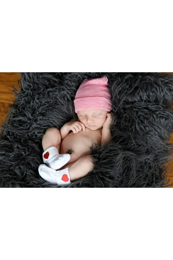 Newborn Baby's First Valentine's Day Hat & Sock Set by Nurses Choice