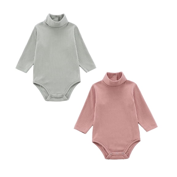 Newborn Bodysuit Pajamas Romper Jumpsuit Comfortable Long Sleeves Romper Newborn Baby Clothes 2PCS