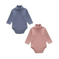 thumbnail image 1 of Newborn Bodysuit Pajamas Romper Jumpsuit Comfortable Long Sleeves Sleeper Baby Clothing 2PCS, 1 of 4