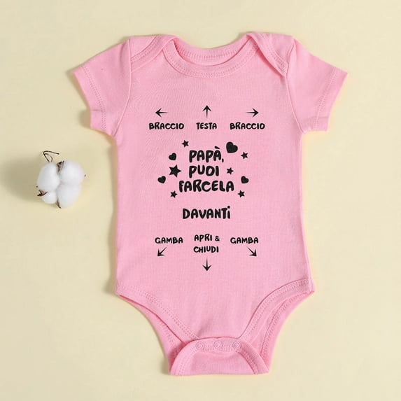 Boy Outfits Funny Cartoon Print Bodysuit Short Sleeve Cute Baby Girl Clothes for 6-9 Months