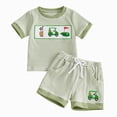 thumbnail image 1 of Newborn Boy Outfits Toddler Baby Boy Clothes for 2t 3t Boys Cute Summer Short Sleeve T-Shirt Tops Shorts Clothes Sets Baby Boy Outfits, 1 of 8