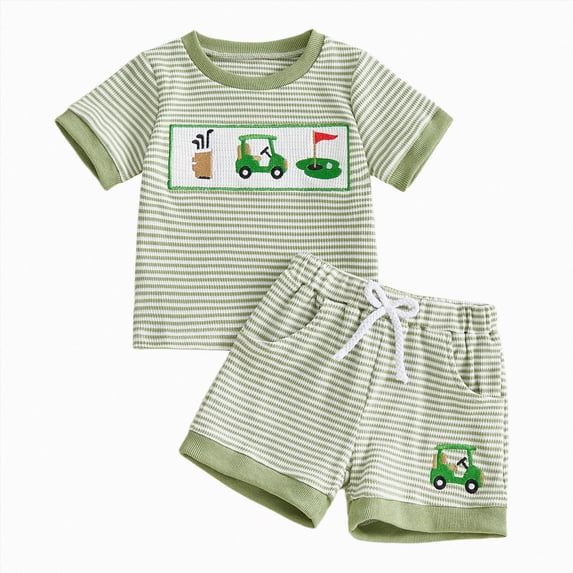 Newborn Boy Outfits Toddler Baby Boy Clothes for 2t 3t Boys Cute Summer Short Sleeve T-Shirt Tops Shorts Clothes Sets Baby Boy Outfits