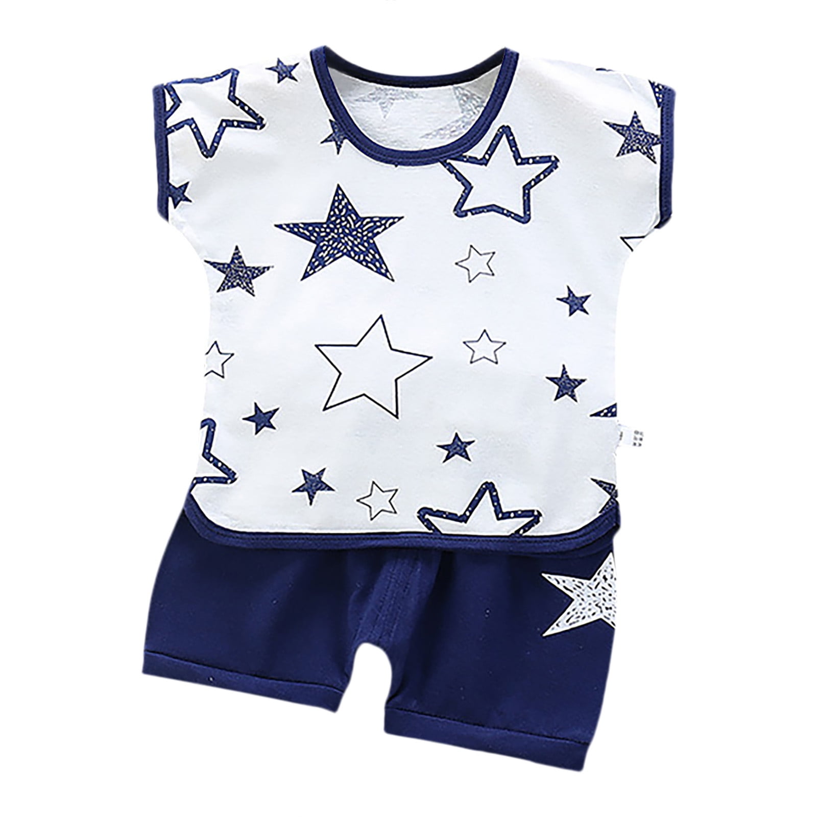 Newborn Boy Outfitstoddler Baby Kids Girl Boys Sleeveless Cartoon Print