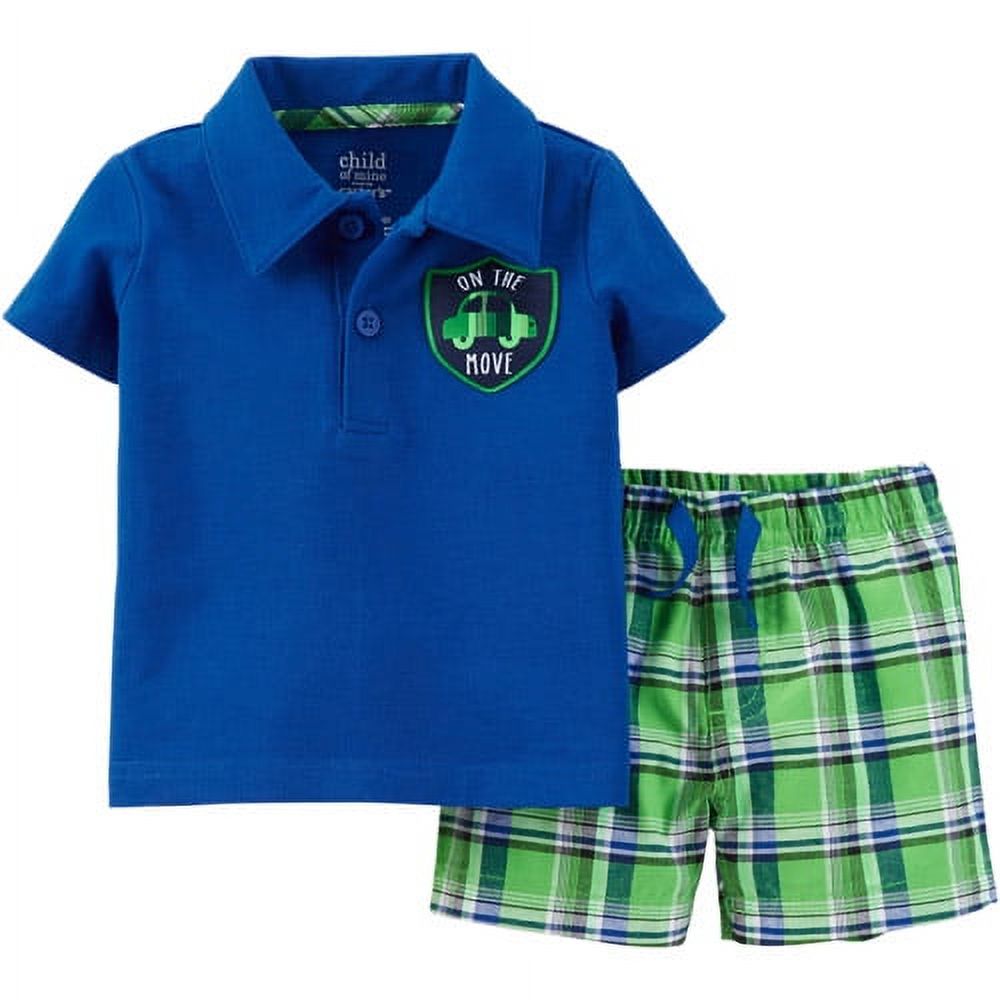 Newborn Boy Polo and Short Outfit Set - image 1 of 1