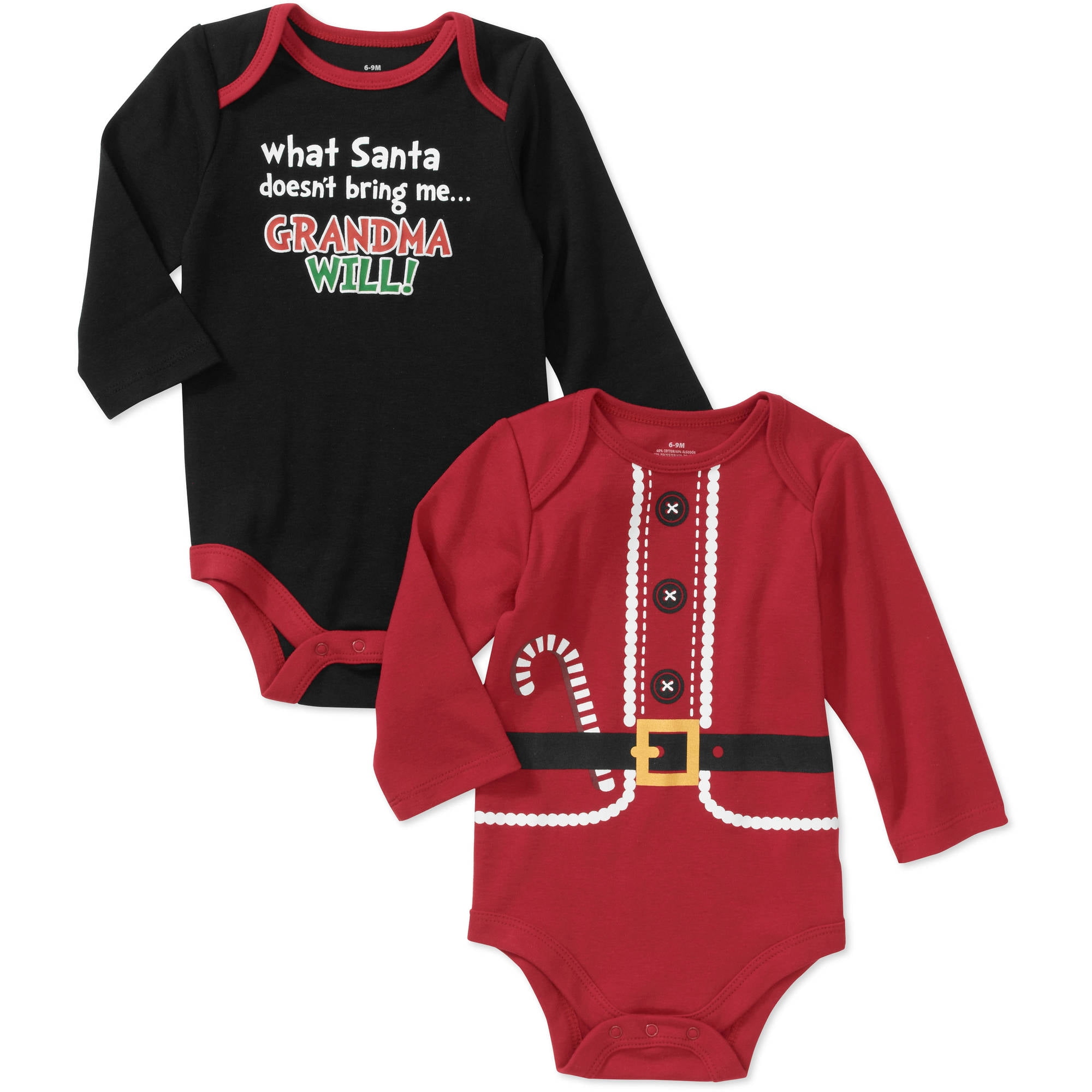 Newborn Boys' 2pack Holiday Creeper Set
