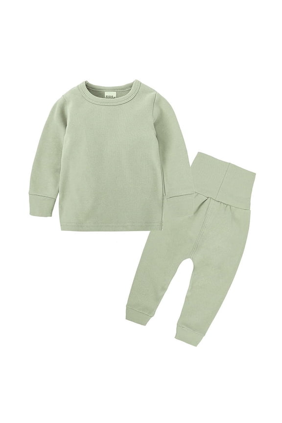 Newborn Boys Girls Belly Protection Suit Long Sleeve Trousers Spring and Autumn Home Clothes Solid Color Elastic Soft Belly Protection Pants 3-12Months
