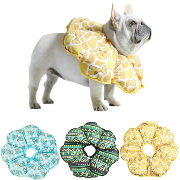 Newborn Cat Small Dog Recovery Collar, Cute Sunflower Neck Cone After Surgery