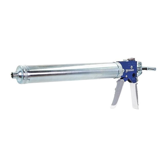 Caulk Gun, 24 oz Container Size, Steel, 7:01, Full Barrel Frame, Black/Silver 624-GTS
