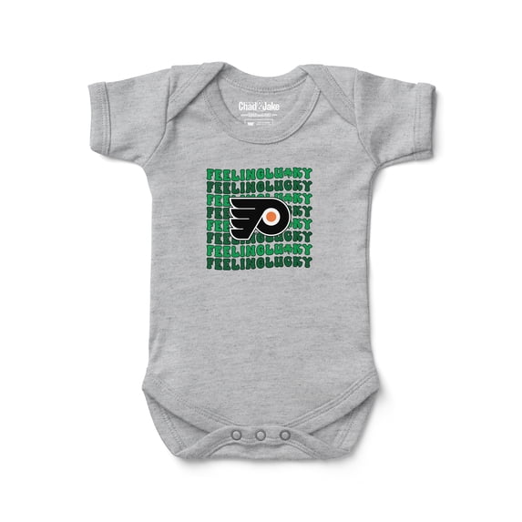 Newborn Chad & Jake Heather Gray Philadelphia Flyers Feeling Lucky Bodysuit