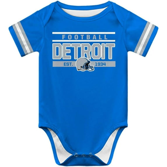 Newborn City Baby Girl Boy Clothes Unisex,Football Team Clothing Short Sleeve Apparel,Infant Baby Bodysuits,Size:3-24 Months