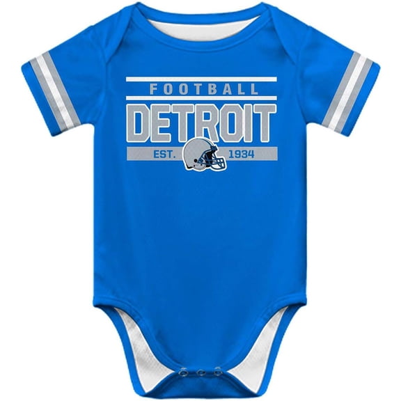 Newborn City Baby Girl Boy Clothes Unisex,Football Team Clothing Short Sleeve Apparel,Infant Baby Bodysuits,Size:3-24 Months