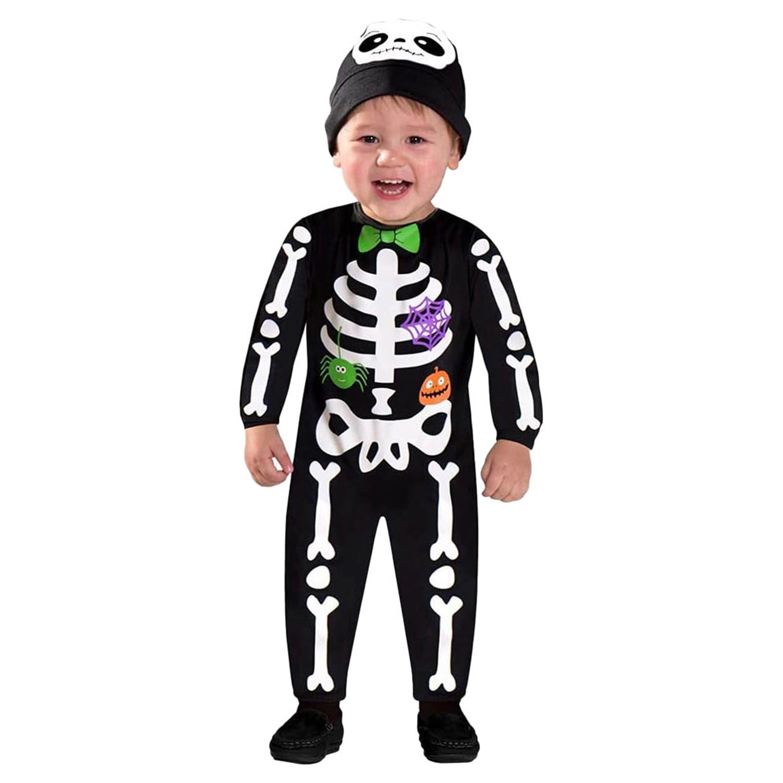 Newborn Costume for Baby Girls Boys Skeleton Bodysuit Baby First