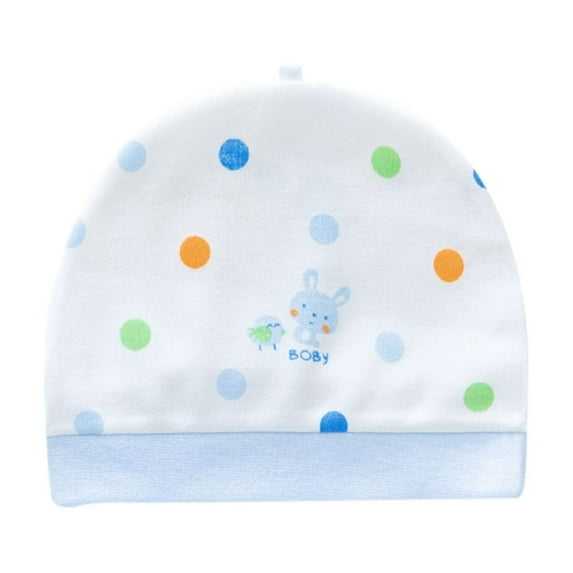 Newborn Cotton Hats Print Cartoon Preemie Baby Hats Bear Ears Beanies Sunny Hats for Hospital Baby Boy and Girl 0-6 Months, 1/3/6-Pack
