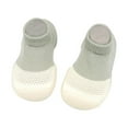 thumbnail image 1 of Cotton Sock Shoes Non Floor Slipper Soft Sole Sneakers Boys Girls Walking Socks Shoes for Baby Girls Boys 12-18 Months, 1 of 3