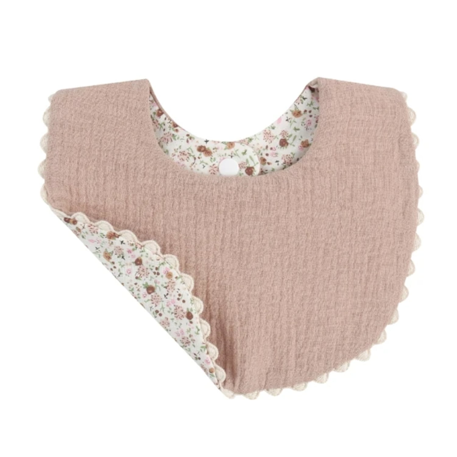 Newborn Double Sided Burp Cloth and Drool Bib Set Absorbent Infant