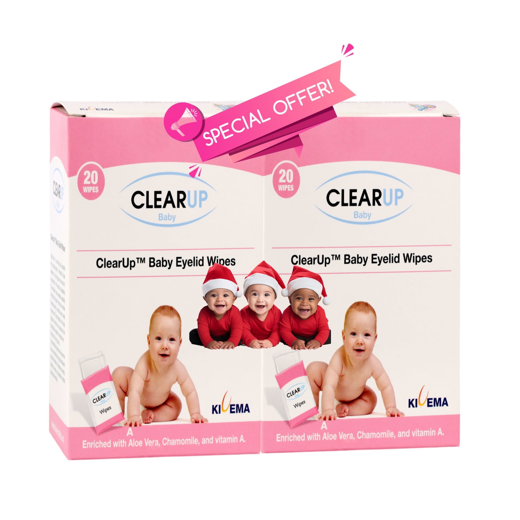 Newborn Eye Care, Baby Eyelid and Eyelash Cleanser PreMoistened