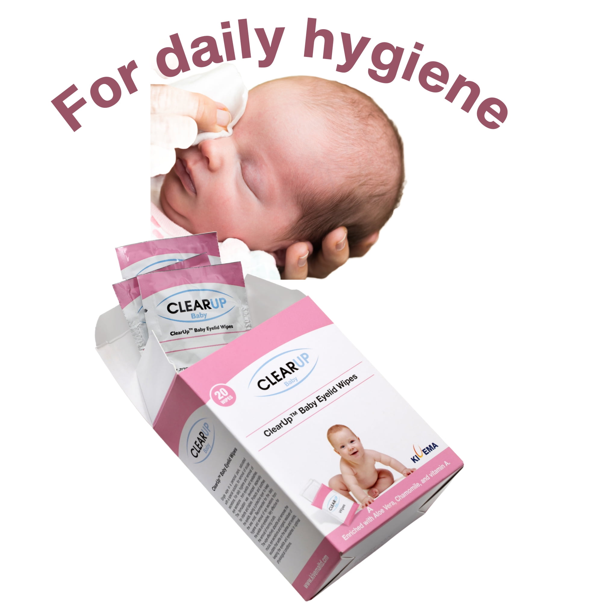 Newborn Eye Care, Baby Eyelid and Eyelash Cleanser PreMoistened