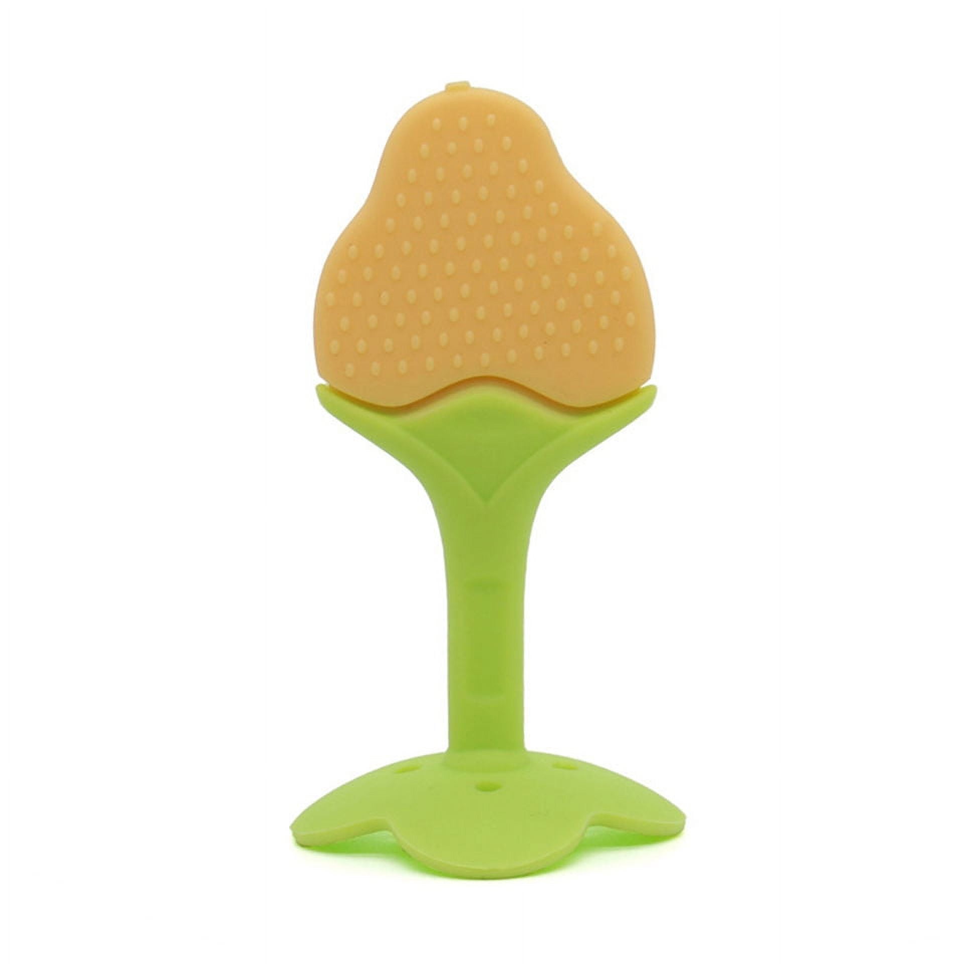 Newborn Freezer Safe Toddler Chew Toys Silicone Banana Toothbrushes