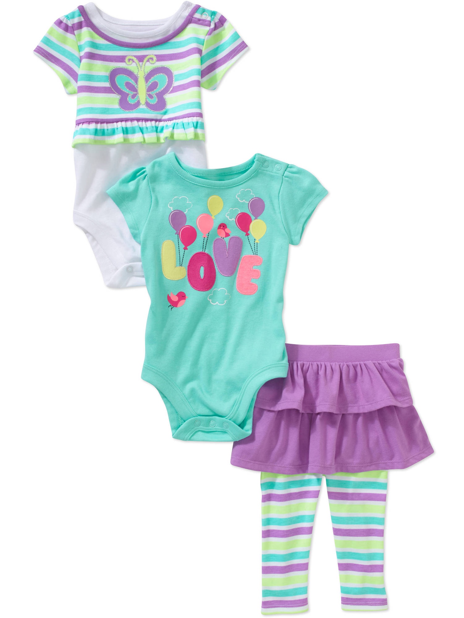 Newborn Girl Creepers And Ski