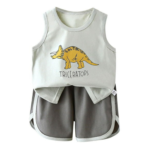 Girl Outfits Short Sleeve Crew Neck Top and Pant Bodysuits Cute Casual Teen Girl Clothes Beige 36-48 Months
