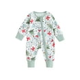thumbnail image 1 of Newborn Girls Boys Rompers Baby Christmas Clothes Christmas Tree Zipper Long Sleeve Jumpsuits Fall Winter Clothes, 1 of 8
