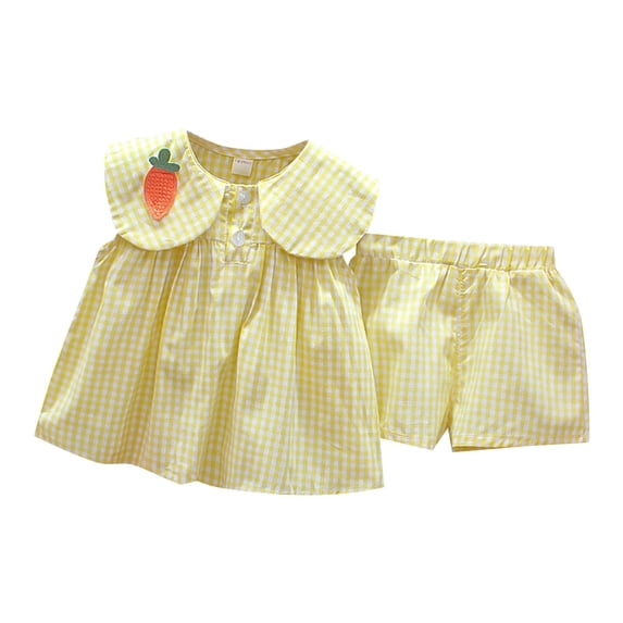 Newborn Girls Outfit Set Sleeveless Loose Tank Top And Shorts Casual 2Pcs Clothes Sets